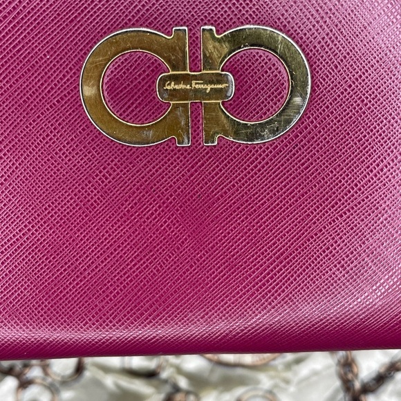 Salvatore Ferragamo Pink Leather Clutch - Picture 3 of 14